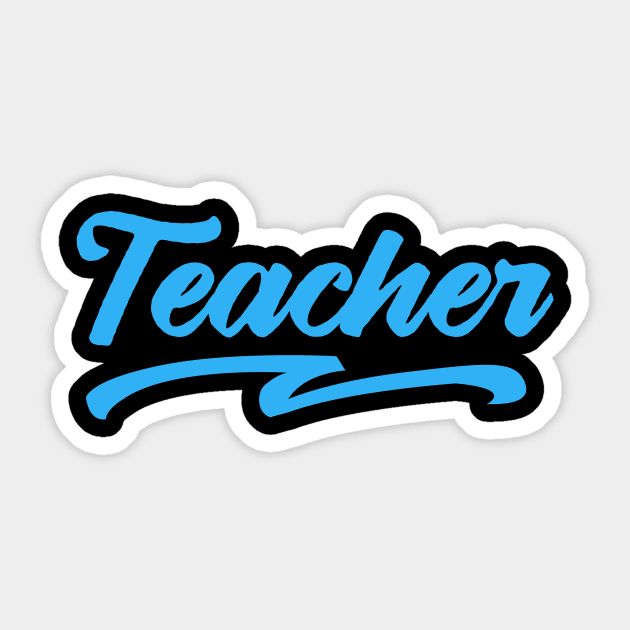 teacher typography text Sticker by teemarket